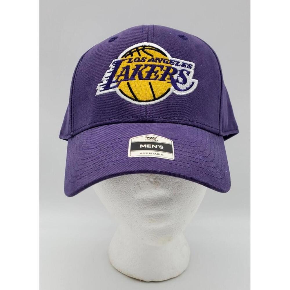 NBA Los Angeles Lakers Purple Curved Bill Adjustable Structured Adults Hat Cap